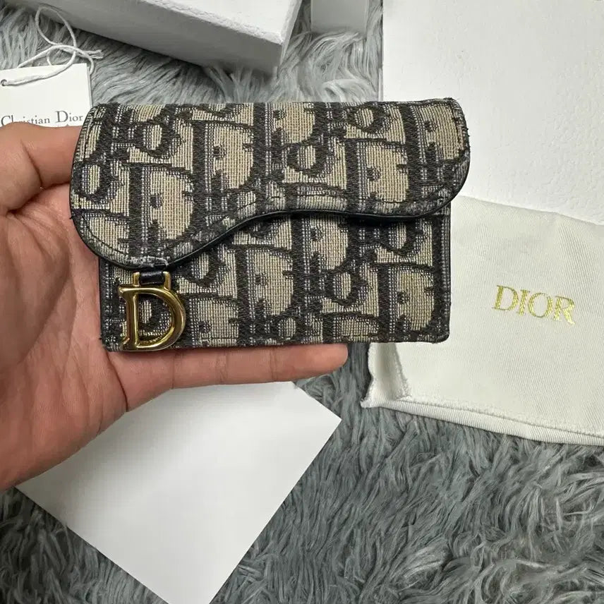 [BUNJANG] Dior Oblique Saddle Card Holder / (정품) 디올 오블리크 새들 카드지갑