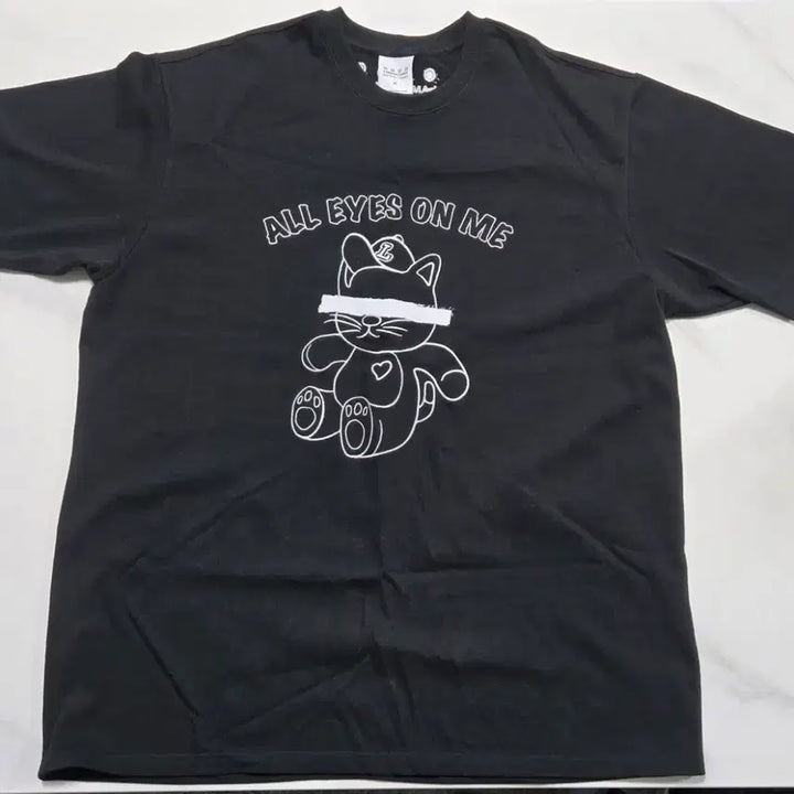 [BUNJANG] LamodeChief Cat Cotton Round Short Sleeve T-Shirt XL &amp; Shorts 42" / 티셔츠XL &amp;반바지42"