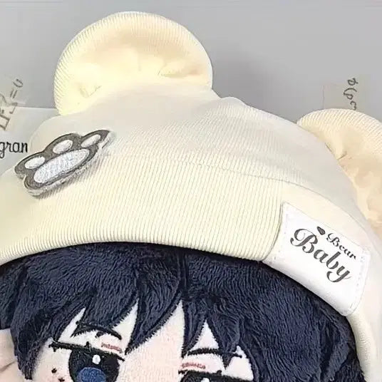 [BUNJANG] 코듀로이 소재 20깅 니트 곰돌이 귀 모자 인형옷 누이 비니 소품 / 코듀로이 소재 20깅 니트 곰돌이 귀 모자 인형옷 누이 비니 소품