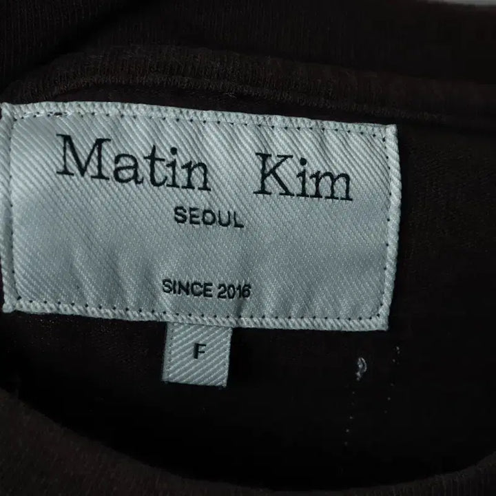 [SOLD OUT] (F) 마뗑킴 반팔 티셔츠 작은얼룩 에이징 딥브라운-1843C