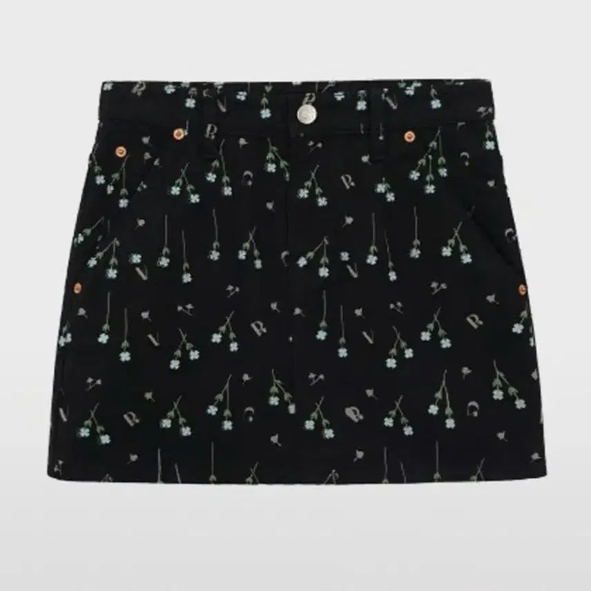 [BUNJANG] GROVE Floral Mini Skirt / 그로브 로고 플라워 스커트 상태좋음!!!!