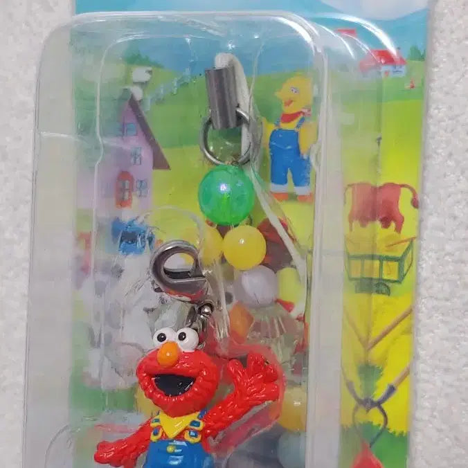 [BUNJANG] Sesame Street Elmo Strap Keychain (Sanrio License) / 2005년 세서미 스트리트 엘모 스트랩 키체인 | 산리오 라이선스 미개봉