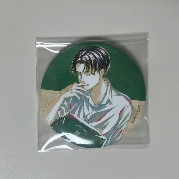 [BUNJANG] Attack on Titan Levi Animate Rest Can Badge / 진격거 진격의거인 리바이 애니아트 휴식 캔뱃지