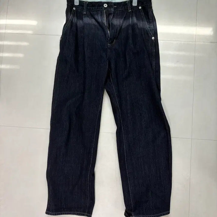 [BUNJANG] Roughside Drape Denim Jeans / (1)러프사이드 드레이프 데님 원워시드