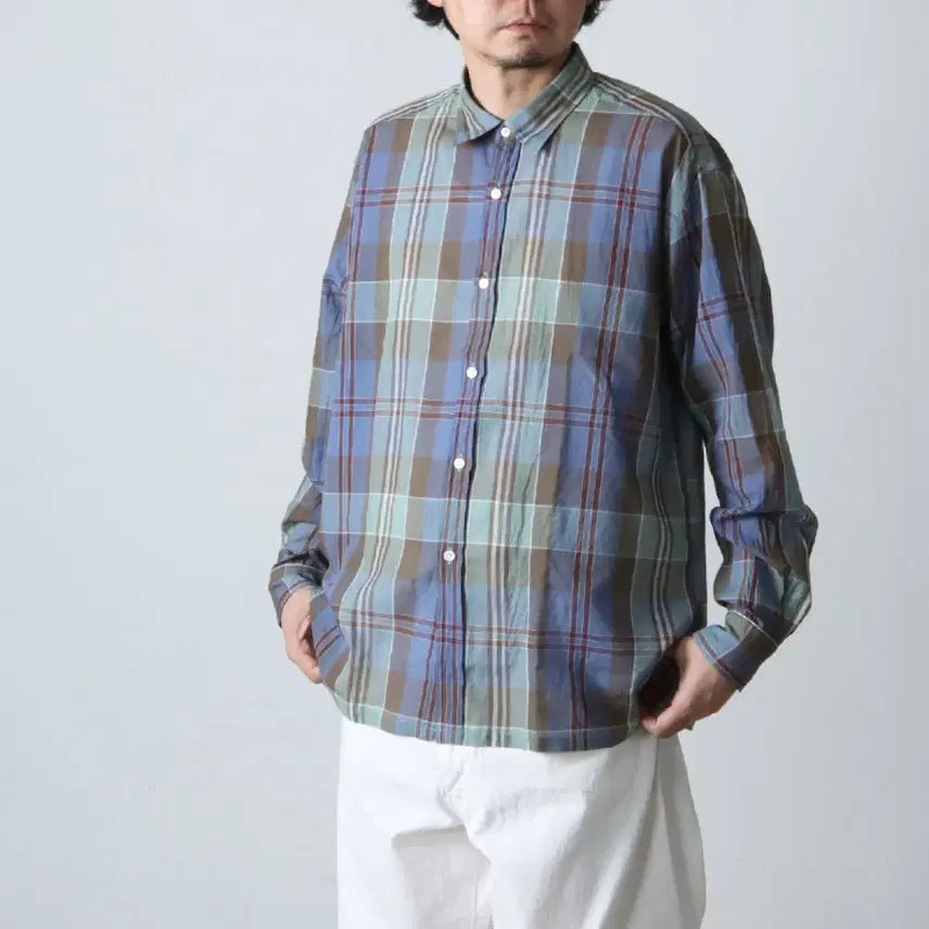 [BUNJANG] Captain Sunshine Regular Check Shirt / 캡틴선샤인 레귤러 체크 셔츠