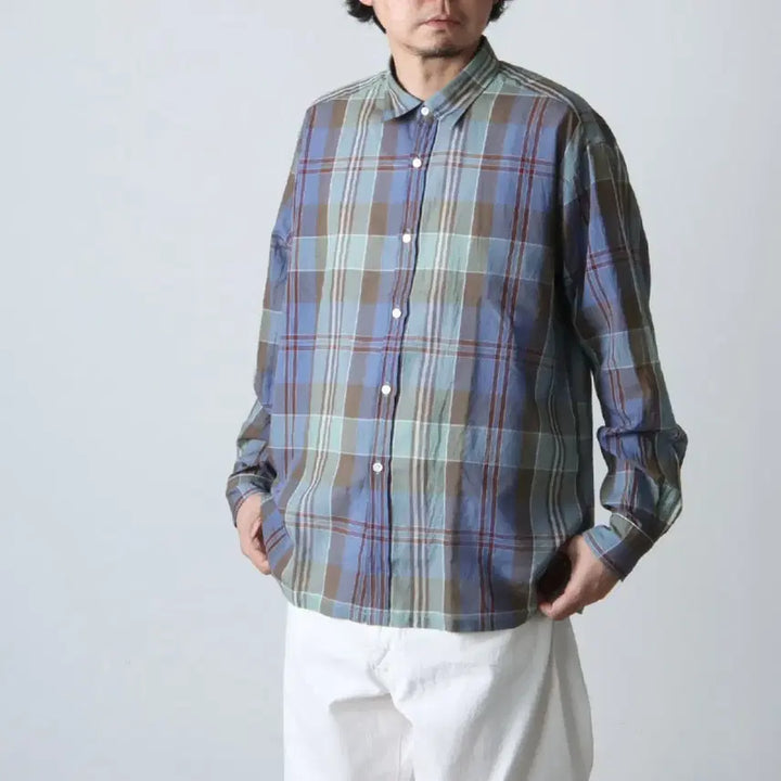 [BUNJANG] Captain Sunshine Regular Check Shirt / 캡틴선샤인 레귤러 체크 셔츠