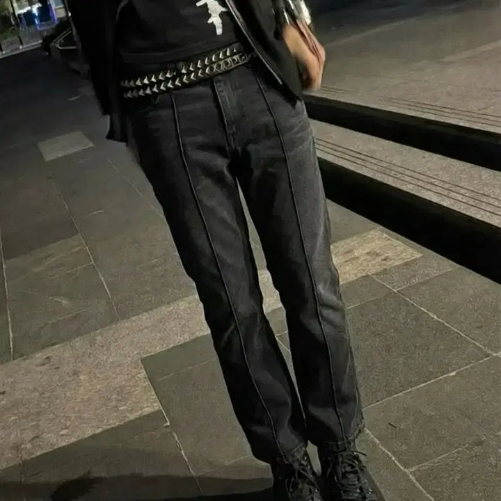 [BUNJANG] Lanvin Unisex 9-Part Denim Pants / 랑방 유니섹스 밑단 절게 9부 데님팬츠