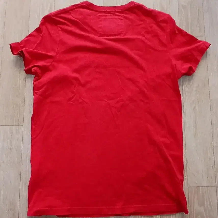[BUNJANG] Abercrombie Vintage Red Muscle Fit T-shirt / 아베크롬비 빈티지 레드 반팔 머슬핏