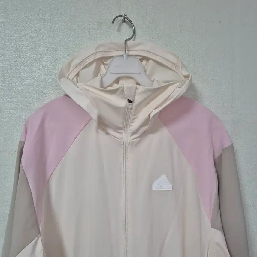 [SOLD OUT] 아디다스 여성 후드 바람막이 핑크 베이지