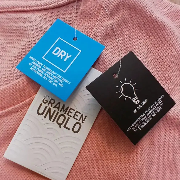 [BUNJANG] Uniqlo Pink Short Sleeve T-Shirt XL / (새제품) 유니클로 핑크 반팔 XL