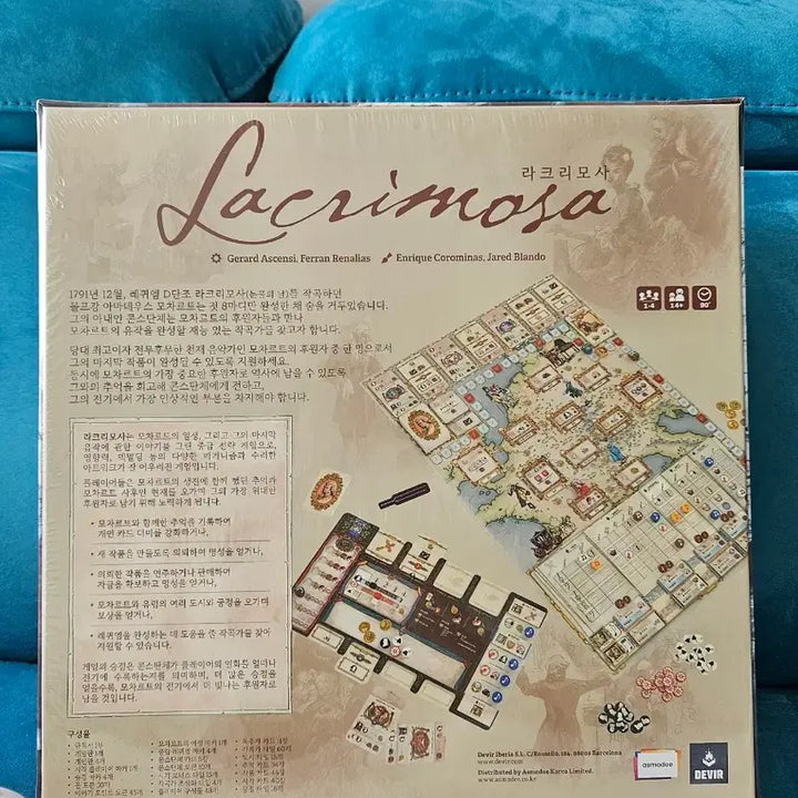 [BUNJANG] Devir Lacrimosa Board Game (Korean Edition) Sealed / 데비어 라크리모사 보드게임 (Lacrimosa) 미개봉(새제품)