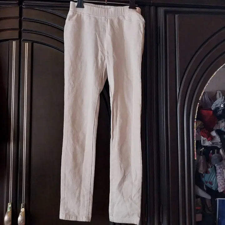 [BUNJANG] Beige Elastic Waistband Women&