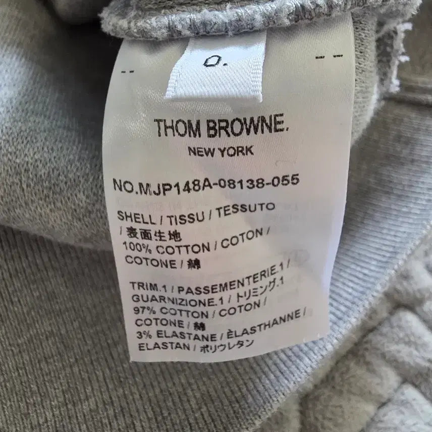 [BUNJANG] Thom Browne Gray Tricolor Band Short Sleeve Polo Shirt / 톰브라운 삼선 완장 그레이 반팔 폴로