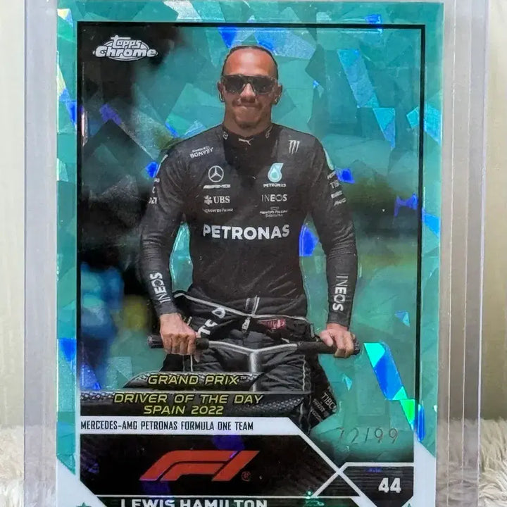 [BUNJANG] Top Chrome F1 Lewis Hamilton Sapphire Limited Edition Set (3 Cards) / 탑스크롬 F1 루이스 해밀턴 사파이어 한정 3장 일괄 판매