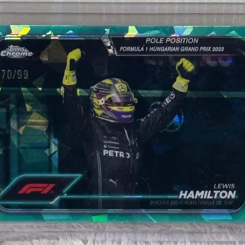 [BUNJANG] Top Chrome F1 Lewis Hamilton Sapphire Limited Edition Set (3 Cards) / 탑스크롬 F1 루이스 해밀턴 사파이어 한정 3장 일괄 판매
