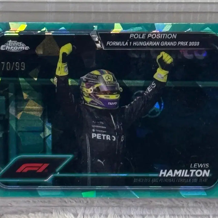 [BUNJANG] Top Chrome F1 Lewis Hamilton Sapphire Limited Edition Set (3 Cards) / 탑스크롬 F1 루이스 해밀턴 사파이어 한정 3장 일괄 판매