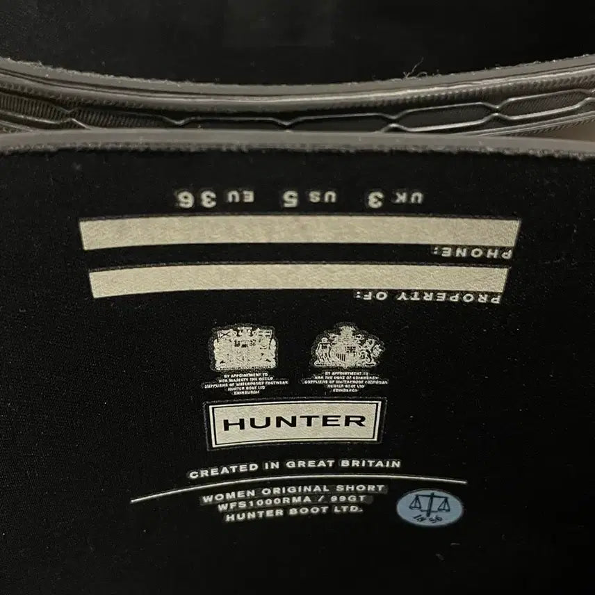 [SOLD OUT] [220] 헌터 오리지널 쇼트 레인 부츠 블랙