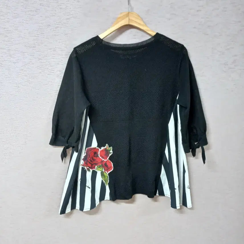 [SOLD OUT] B4-18/손정완 매색 마혼방 스트라이프 니트티 여성