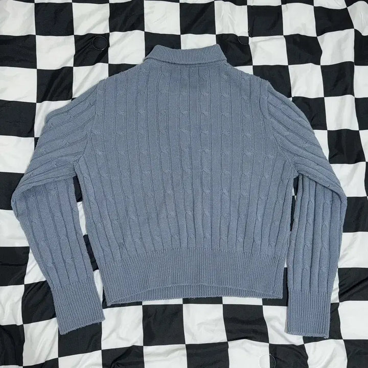 [BUNJANG] Polo Ralph Lauren Cable Knit Cropped Sweater / 폴로 랄프로렌 케이블 크롭 카라 니트