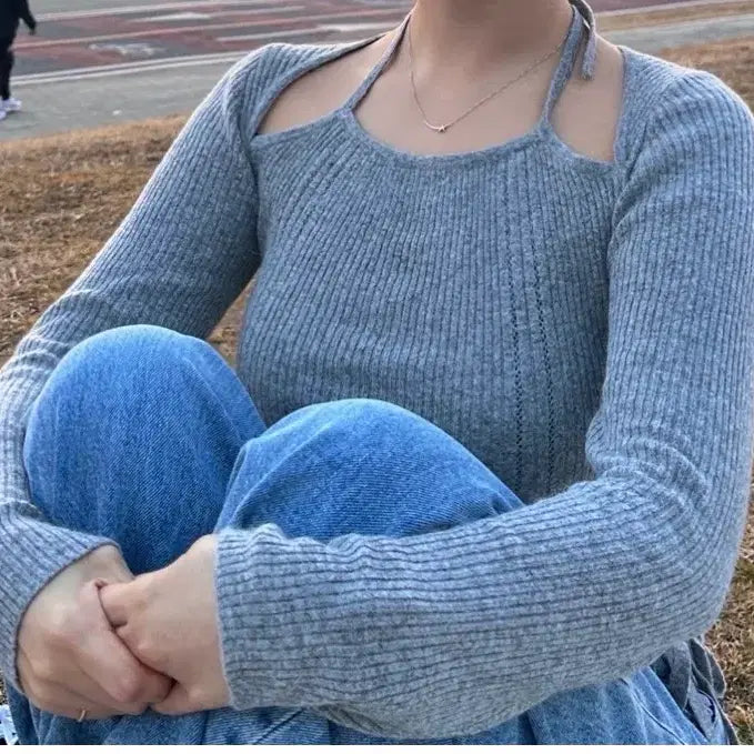 [BUNJANG] Rola Rola Angora Knit Sweater / 로라로라 앙고라 니트