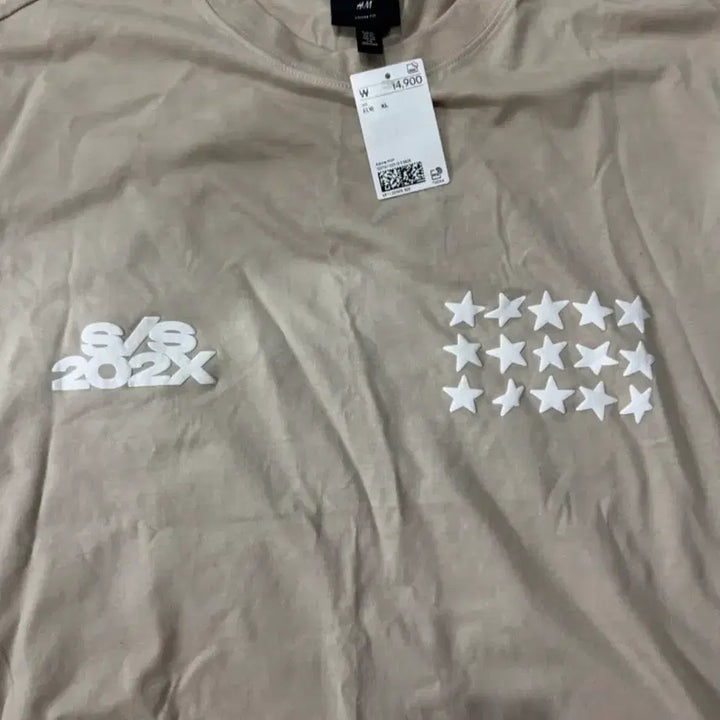 [BUNJANG] H&amp;M Beige Loose Fit Short Sleeve T-Shirt XL / 새상품) H&amp;M 베이지 루즈핏 반팔티 XL