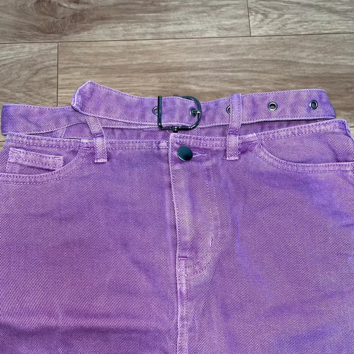 [BUNJANG] H&amp;M Lavender A-Line Mini Skirt / H&amp;M 라벤더 A라인 미니스커트