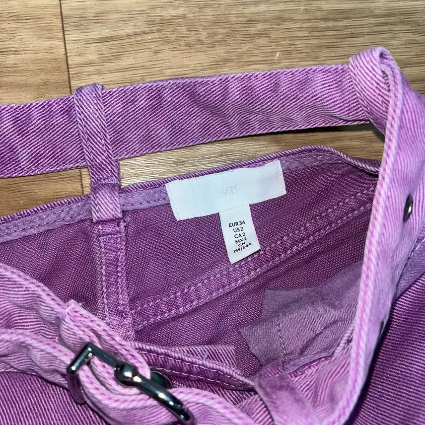 [BUNJANG] H&amp;M Lavender A-Line Mini Skirt / H&amp;M 라벤더 A라인 미니스커트
