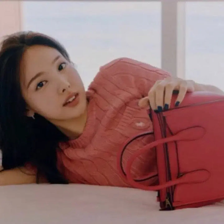 [BUNJANG] Polo Nayeon Short Sleeve Knit Top / 폴로 나연 반팔니트 로즈핑크 새상품