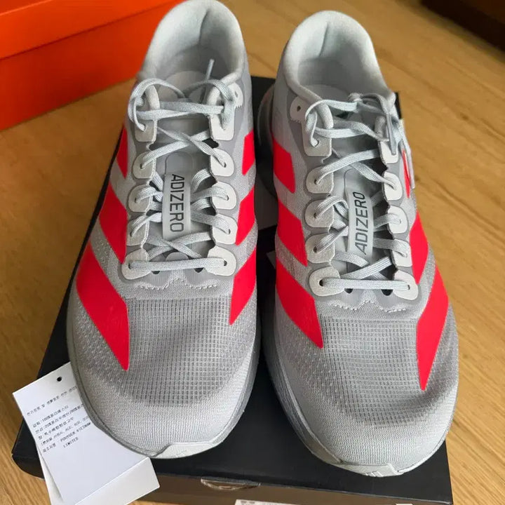 [BUNJANG] Adidas EBO SL Silver Metallic Lucid Red Running Shoes / [285]아디다스 에보sl 실버메탈릭 루시드레드 마일리지7km