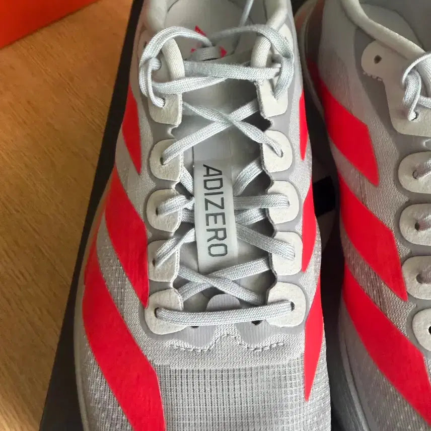 [BUNJANG] Adidas EBO SL Silver Metallic Lucid Red Running Shoes / [285]아디다스 에보sl 실버메탈릭 루시드레드 마일리지7km