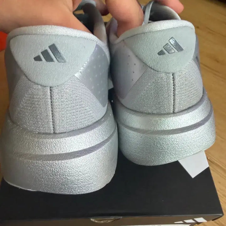 [BUNJANG] Adidas EBO SL Silver Metallic Lucid Red Running Shoes / [285]아디다스 에보sl 실버메탈릭 루시드레드 마일리지7km