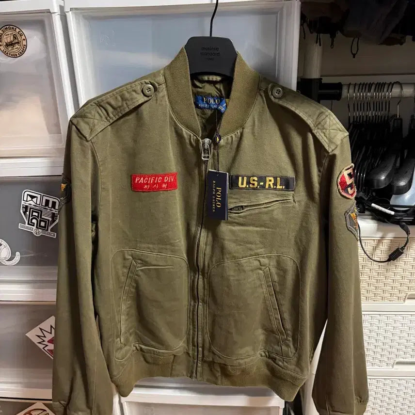 [BUNJANG] Polo Ralph Lauren Satin Flight Jacket / (새상품)폴로 새티인 플라이트 자켓 m