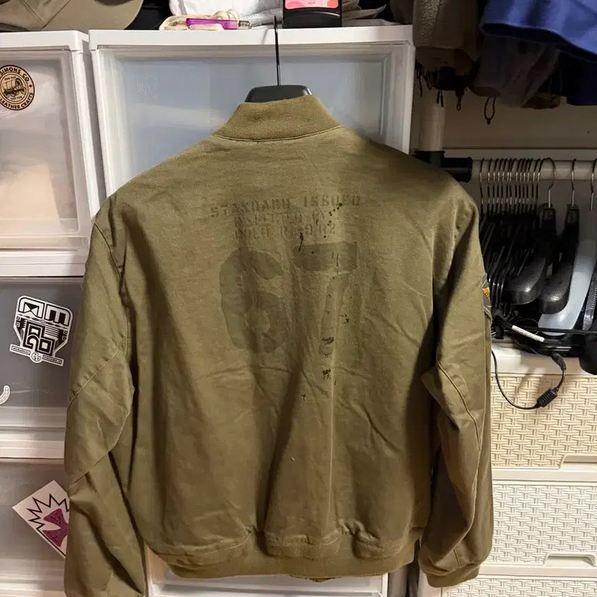 [BUNJANG] Polo Ralph Lauren Satin Flight Jacket / (새상품)폴로 새티인 플라이트 자켓 m