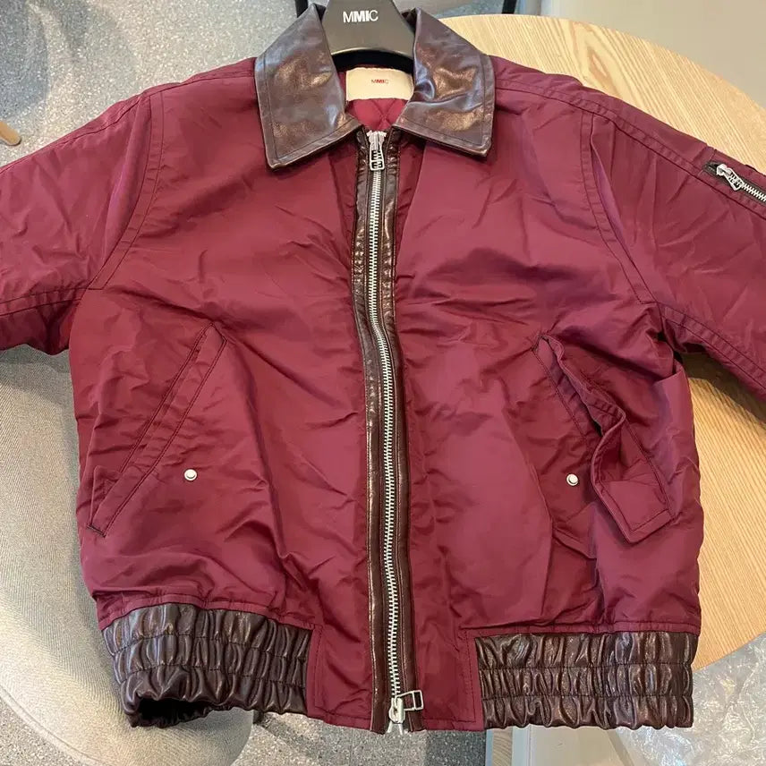 [BUNJANG] MMIC Roadster Jacket Wine / MMIC 로드스터 자켓 와인 새상품 급처