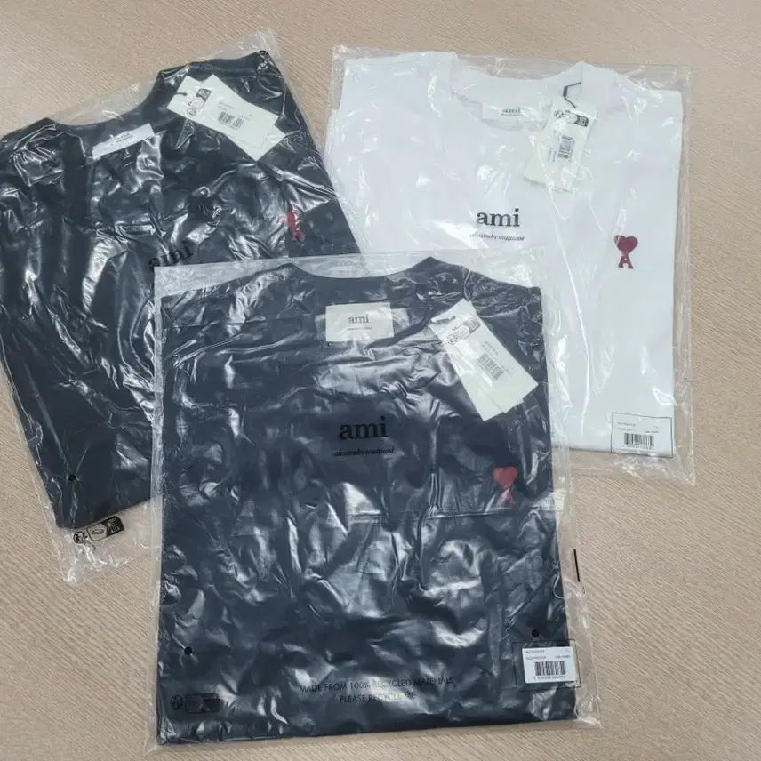 [BUNJANG] Ami Cotton Short Sleeve T-Shirt / 아미 반팔티 L