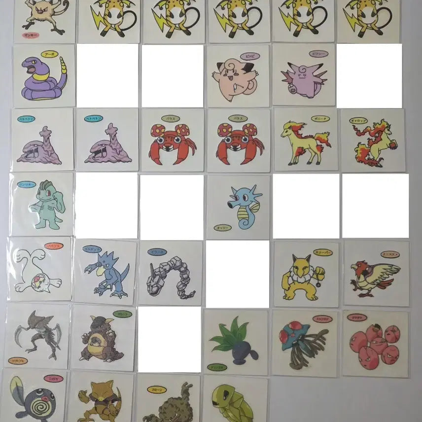 [BUNJANG] Pokemon Sticker Collection (Sealed), Version 1-33 / <1~33탄구버전>포켓몬 띠부씰 일본씰 포켓몬 띠부씰 일판씰