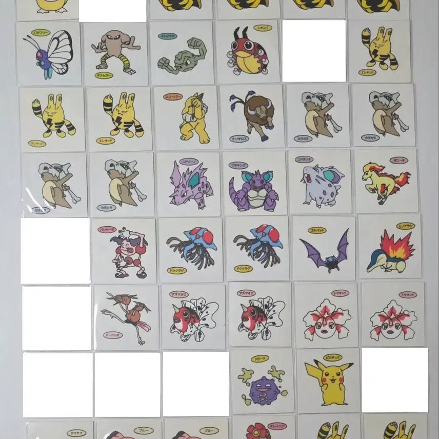 [BUNJANG] Pokemon Sticker Collection (Sealed), Version 1-33 / <1~33탄구버전>포켓몬 띠부씰 일본씰 포켓몬 띠부씰 일판씰