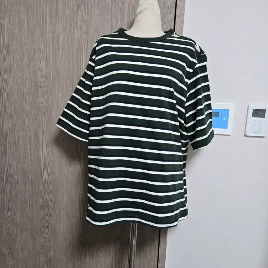 [SOLD OUT] 스튜디오 톰보이 줄무늬 반팔 티셔츠 그린/화이트