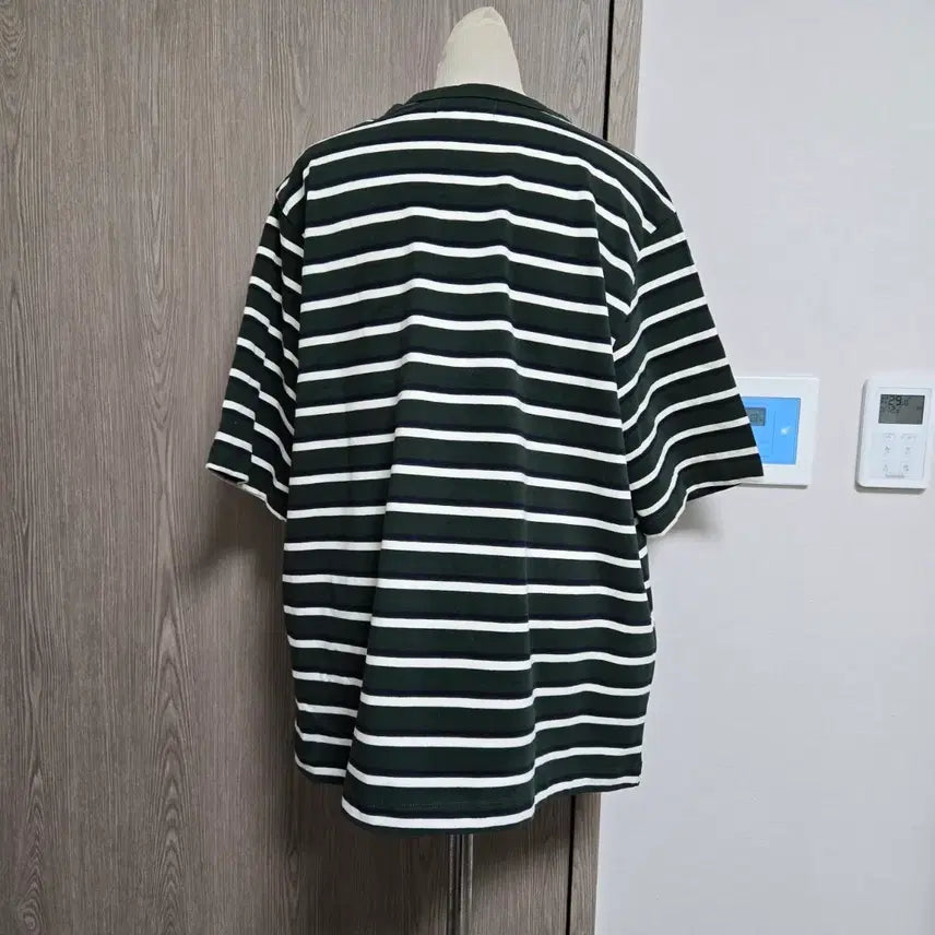 [SOLD OUT] 스튜디오 톰보이 줄무늬 반팔 티셔츠 그린/화이트