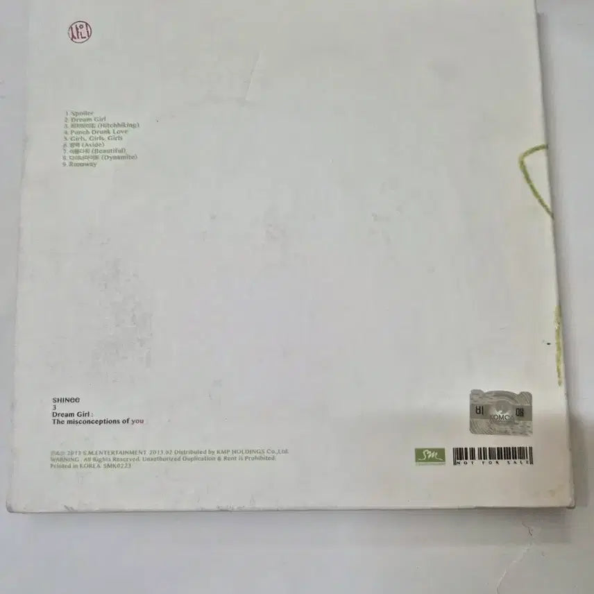 [SOLD OUT] 샤이니정규3집 전멤버 싸인cd 올려봅니다