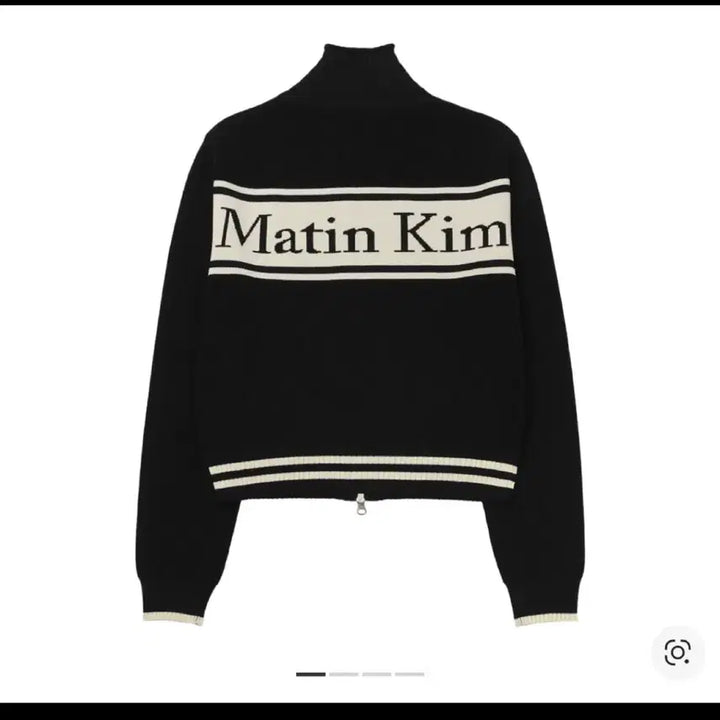 [BUNJANG] Matin Kim Black Knit Zip-Up (Used Once) / [새상품급/급쳐] 마뗑킴 블랙 니트 집업M(실착1회)