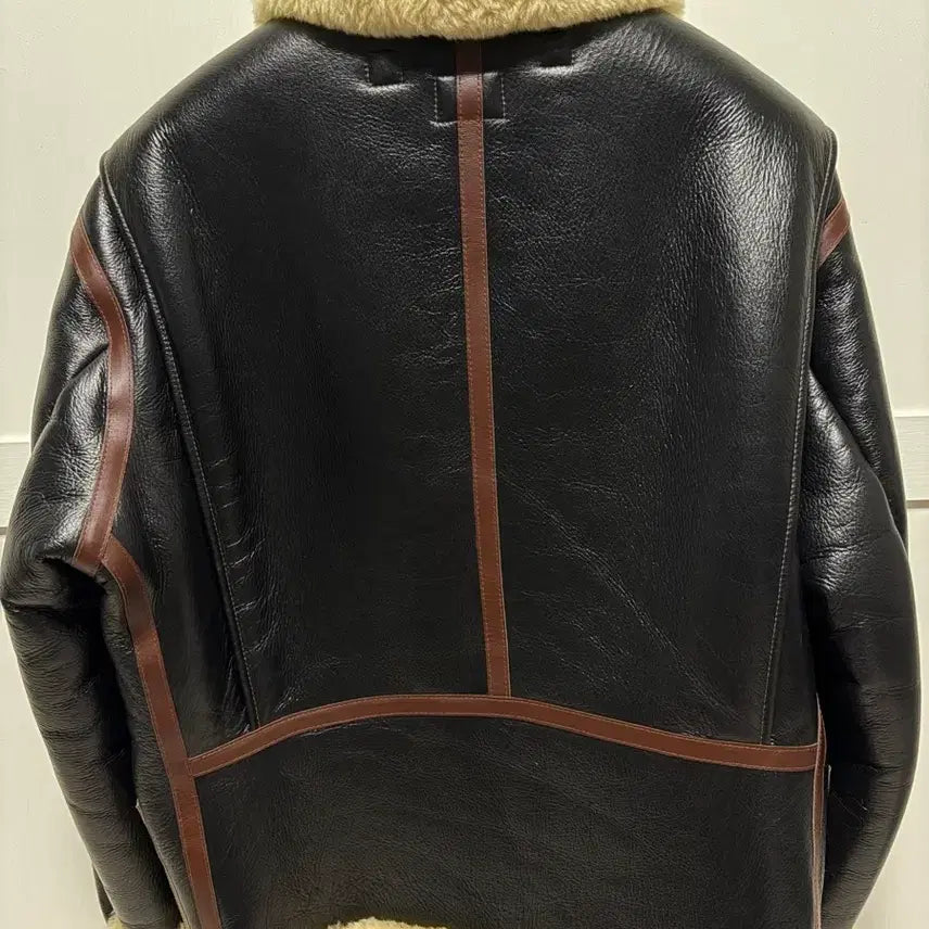 [SOLD OUT] 페라라코리아 B6 양가죽 무스탕 블랙 XL