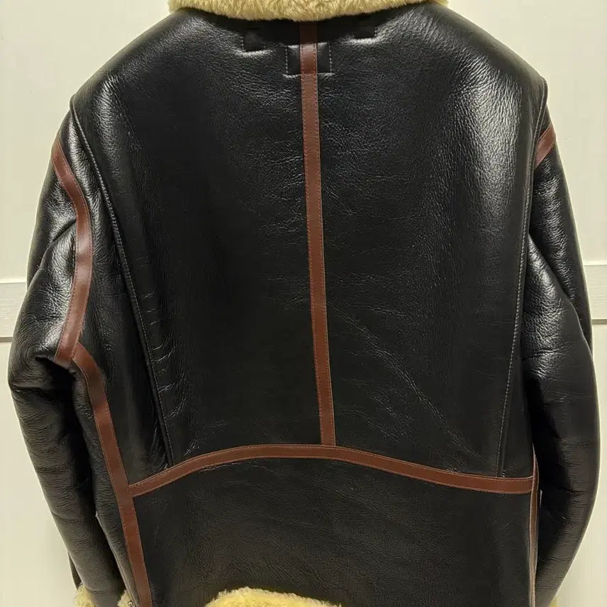 [SOLD OUT] 페라라코리아 B6 양가죽 무스탕 블랙 XL