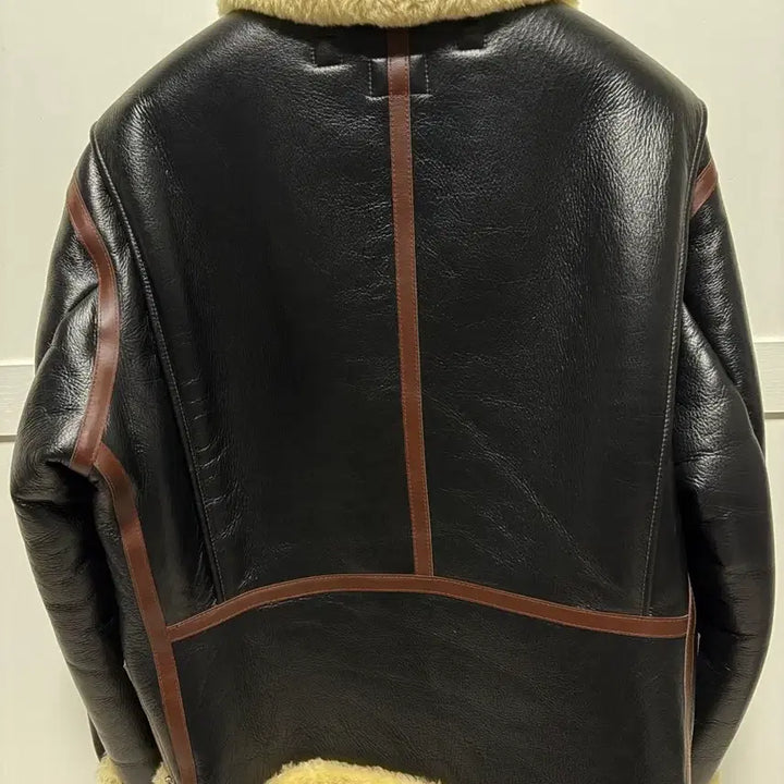 [SOLD OUT] 페라라코리아 B6 양가죽 무스탕 블랙 XL