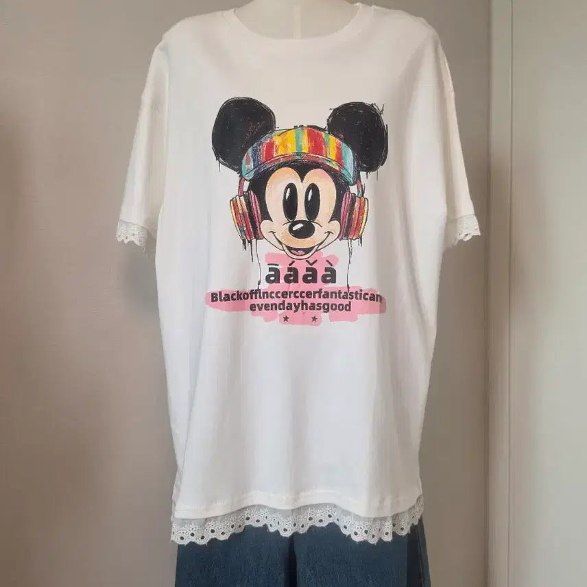 [BUNJANG] Mickey Mouse Oversized Short Sleeve T-Shirt / 미키마우스 반팔티 오버핏