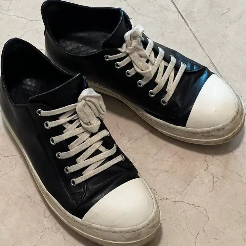 [BUNJANG] Rick Owens Porterville Low Sneakers Black / [41] 릭오웬스 포터빌 로우 스니커즈 블랙