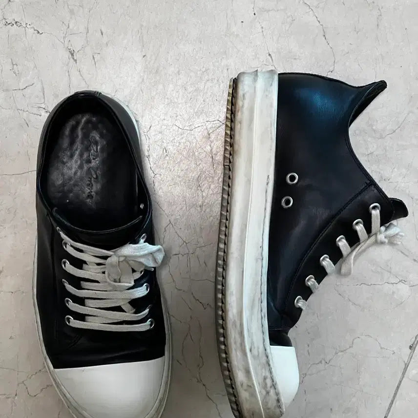 [BUNJANG] Rick Owens Porterville Low Sneakers Black / [41] 릭오웬스 포터빌 로우 스니커즈 블랙