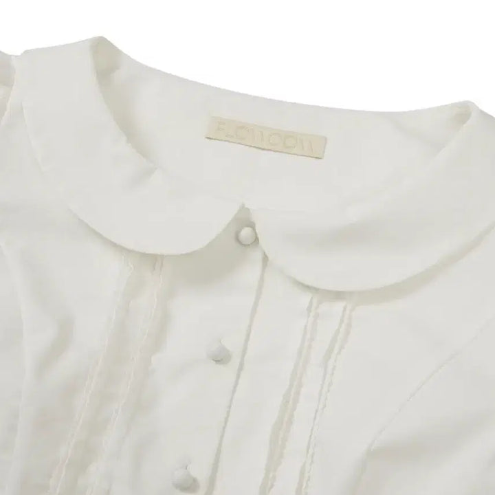 [BUNJANG] Flohm Hani Short Sleeve Blouse White XS / 플로움 하니 반팔 블라우스 화이트 XS(44-55)사이즈 판매합니다.