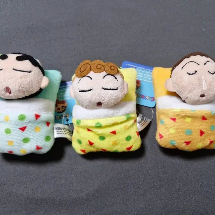 [BUNJANG] Crayon Shin-chan Characters Sleeping Plush Keyring / 짱구 짱아 맹구 잠자는 봉제인형 키링