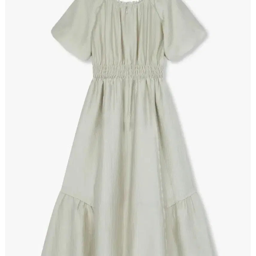 [BUNJANG] ZICL G-Cut Square Neck Smocking Dress / 지컷 스모킹 스퀘어넥 원피스